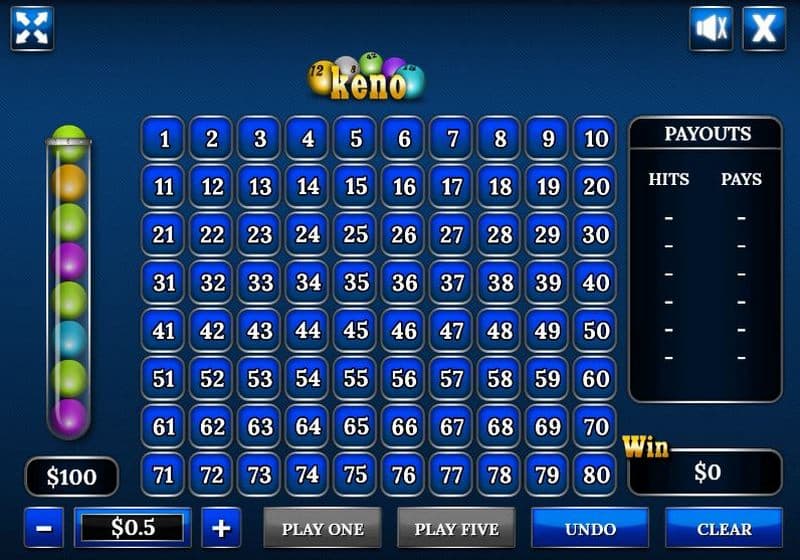 1XBIT 24 Bingo, Keno 1XBIT